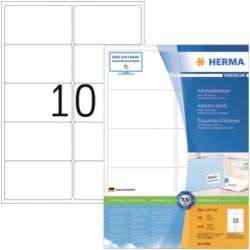 Unbranded sans marque herma address labels white 99.1x57 premium a4 1000 pcs.