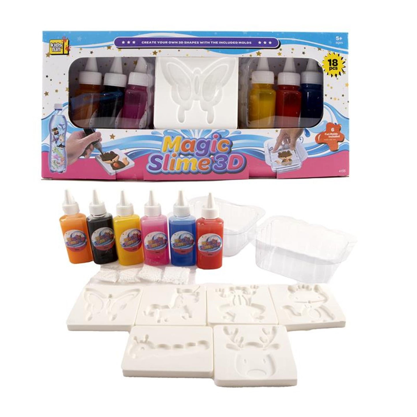Magic slime 3d 18-delig
