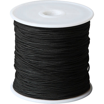 Creativ empresa poliéster cable negro 1 mm, 50m