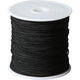 Creativ empresa poliéster cable negro 1 mm, 50m