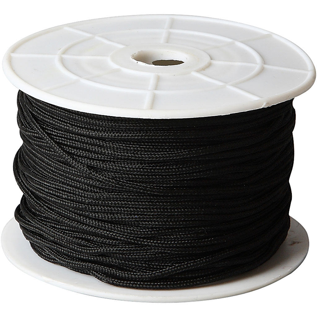 Creative Company Polyester Cord Black 2 mm, 50m