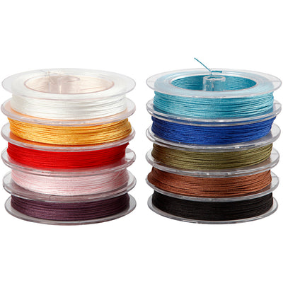 Color de cordón de poliéster de creativ empresa, 10x50ml