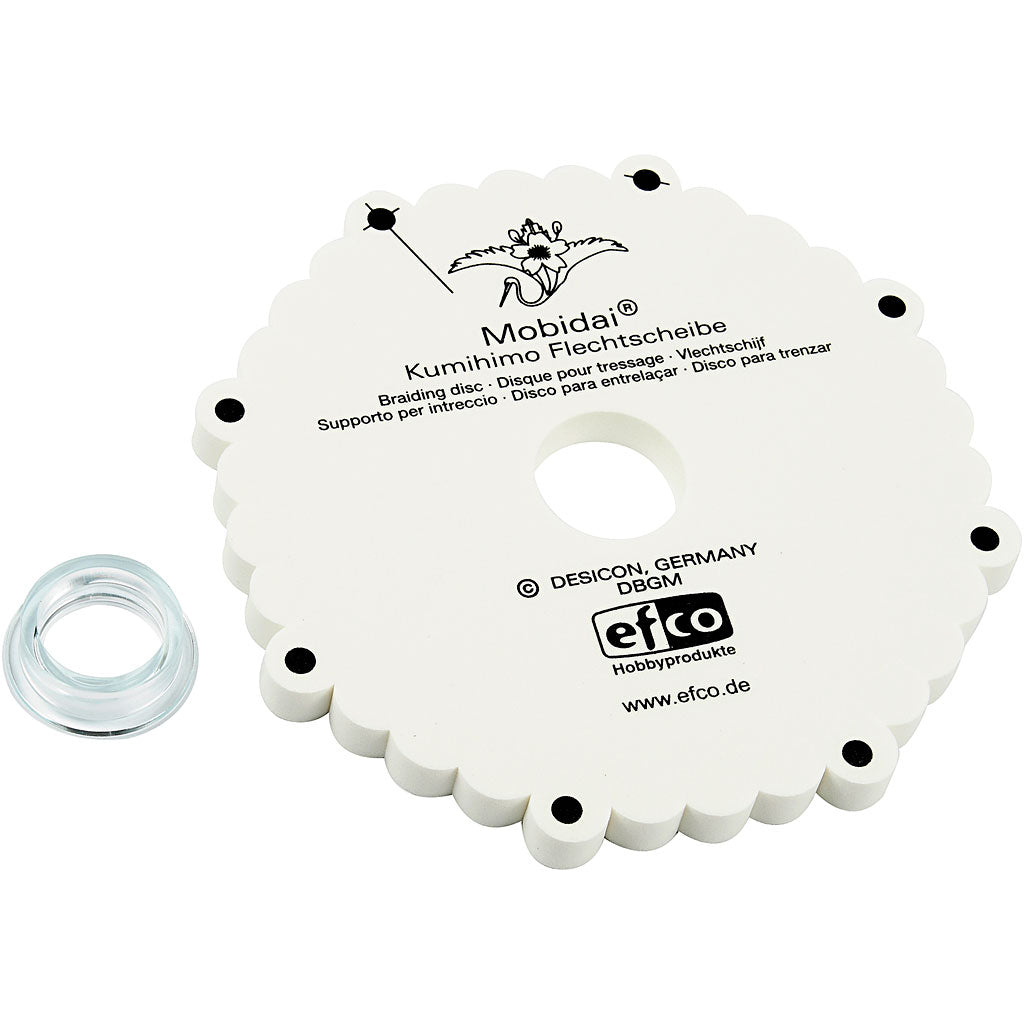 Creativ Company Kumihimo-Vlechtlet, D 16 cm, espesor 1 cm, 1 pieza