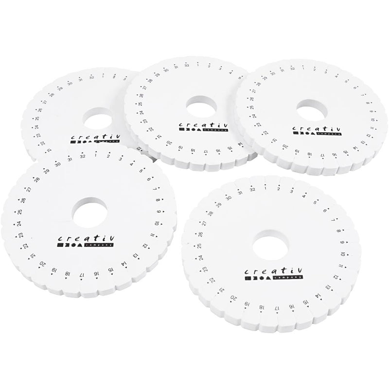 Disco per intrecciare Kumihimo della Creativ Company, d 12 cm, 5 pezzi 1 scatola