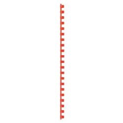 Binding spines gbc plastic a4 10mm red capacity 65 sheets