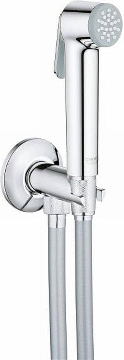Grohe tempesta-f trigger spray 30 hand shower set - 1 spray type - round - with holder - with integrated angle valve - smooth hose - 125cm - chrome
