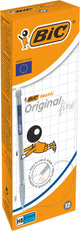 Bic matic original fine 0.5 mm hb vulpotlood - verschillende kleuren lichaam - doos van 12 stuks