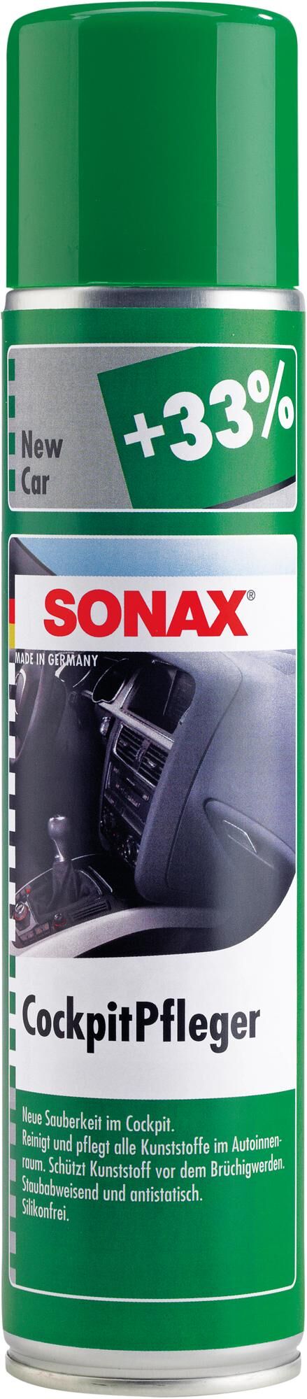 Sonax kunststofonderhoudsmiddel cockpitpfleger cockpit care new car 400ml