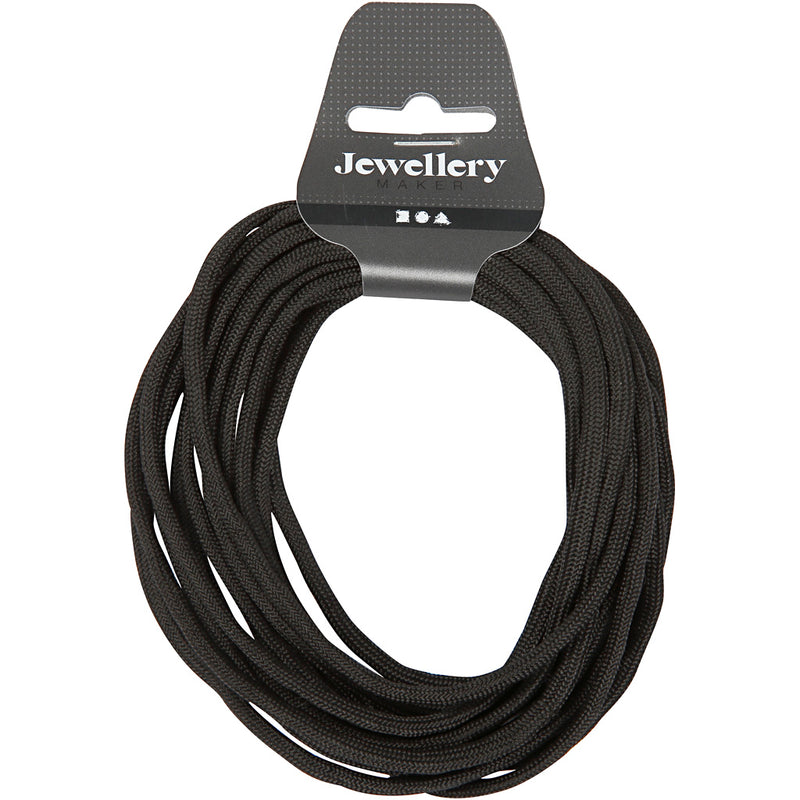 Creativ company cordón macramé, ancho: 5 mm, negro, 4 m 1 rollo