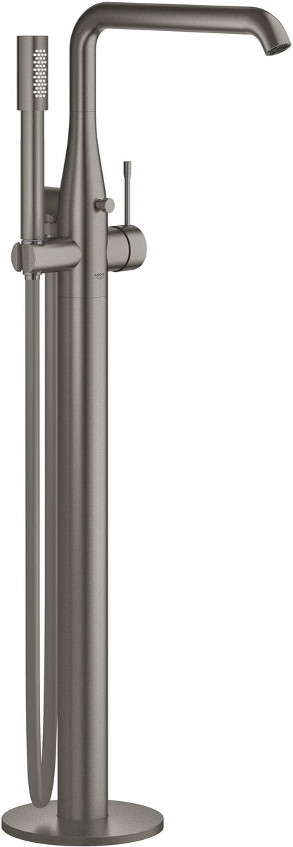Grohe essence new badkraan - vrijstaand - inclusief doucheset - exclusief installatiedeel - hard graphite (mat antraciet)