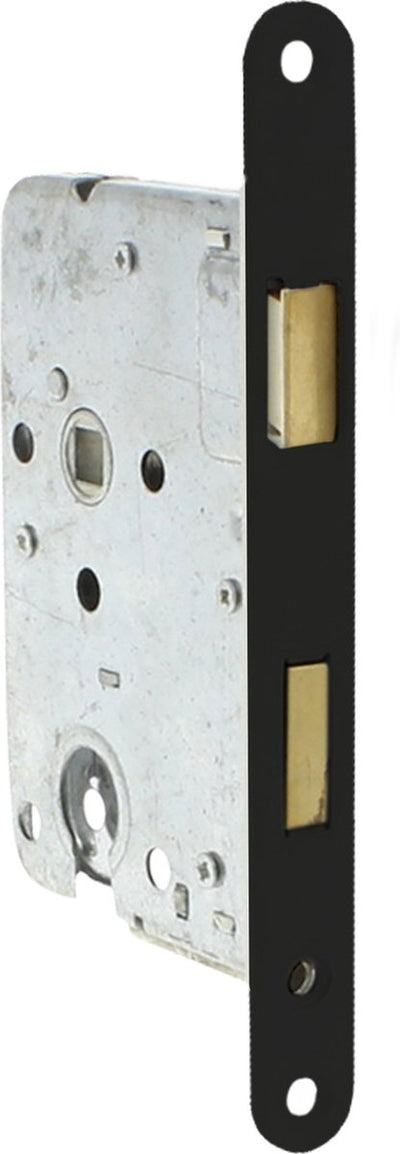 Cerradura de embutir Starx - negro - acero inoxidable - - cerradura de cilindro lacado negro pc55 entrada 50mm