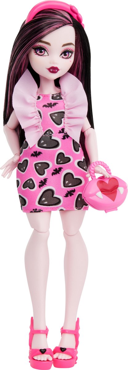Mattel bambola monster high draculaura, bambola di moda, donna, 4 anni, ragazzo/a, 150 mm, 128 g