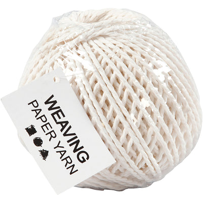Creative Company Paper Yarn White, 40m