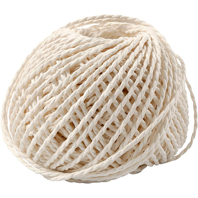 Creative Company Paper Yarn White, 40m