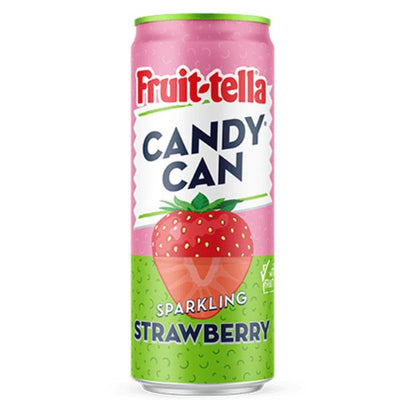 Candy can fruit-tella strawberry tin 33 cl