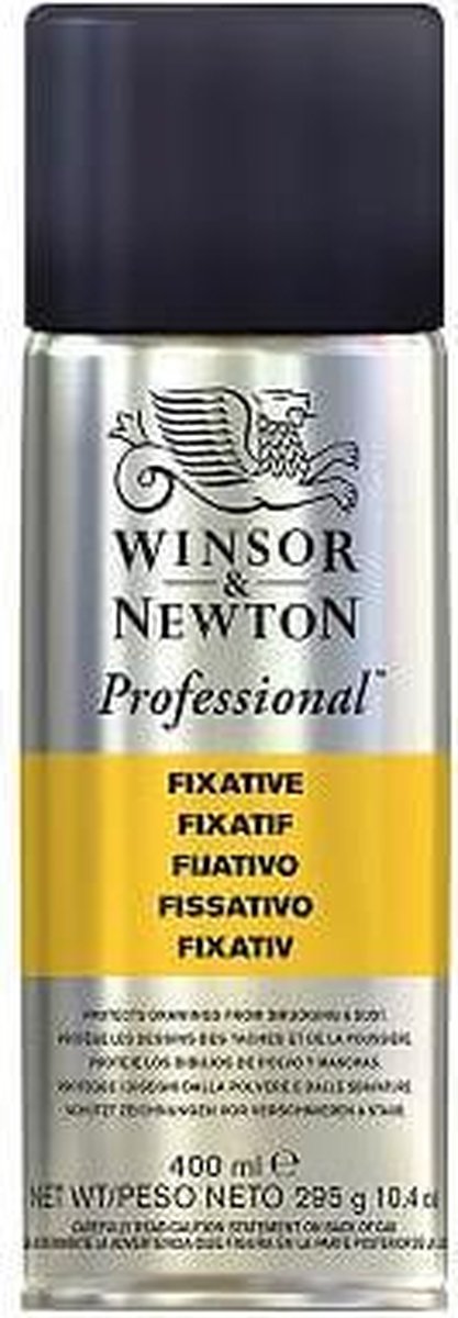 Winsor newton 3041913 professional fixatief spray 400 ml – fixative voor pastel, houtskool potlood – kleurloos lichtecht