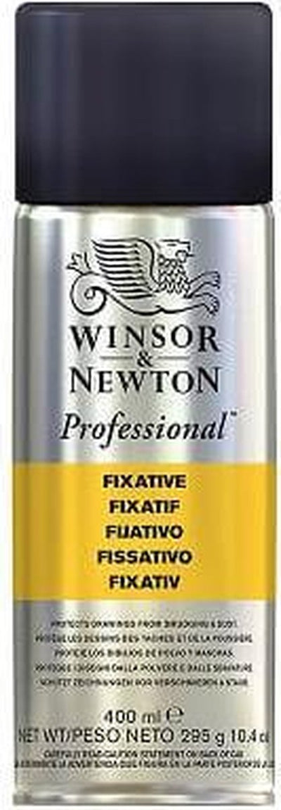 Winsor Newton 3041913 Professional Fixative Spray 400 ml – Fissativo per Pastelli, Carboncino Matita – Incolore Resistente alla Luce