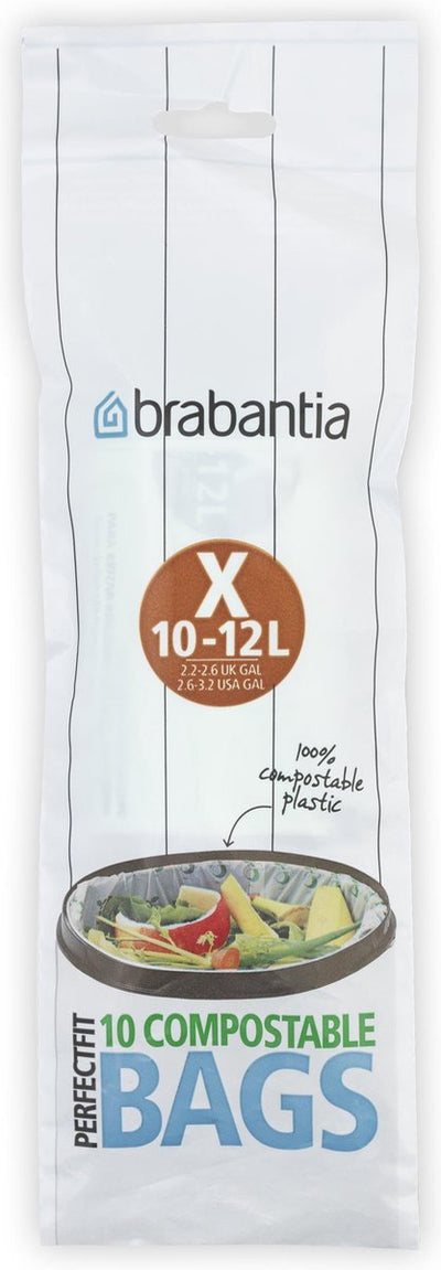 Brabantia Brabantia PerfectFit Composteer X Borse per rifiuti 10-12L 10 pezzi
