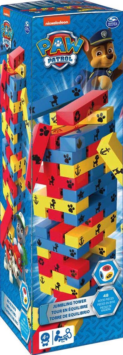 Spin master games patrulla canina - rompecabezas - torre apilable