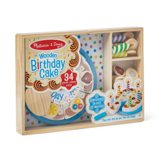 Melissa Doug Doug Wood Birthday Cake