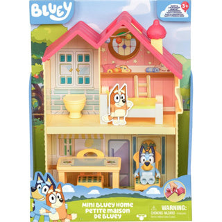 Moose Toys Bluey Mini Speelhuis con mobili e gioca a figura