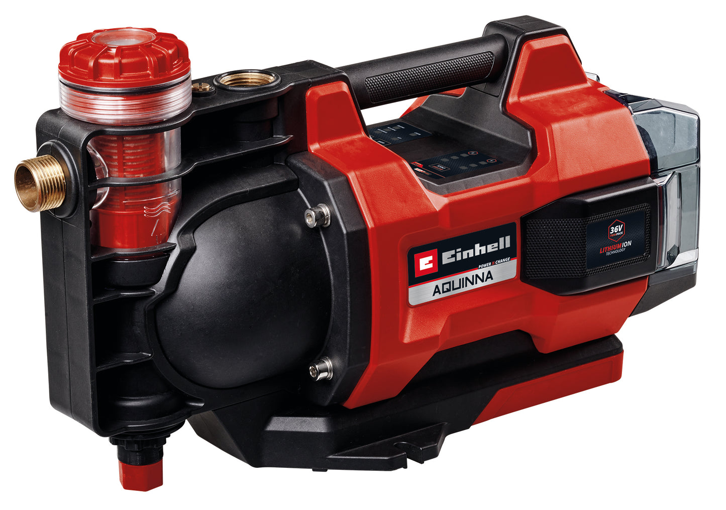 Einhell aquinna 36 38 f led solo - bomba de jardín a batería | 36v | 3800 l·h | sin batería ni cargador - 4180420 - 4180420