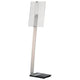 Abi soporte para letrero cristal duradero 481923 a3 plata metálica