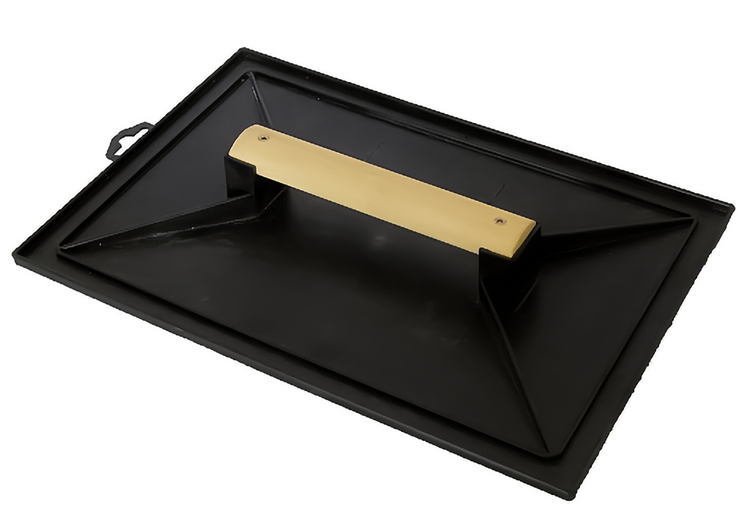 Mob 1063733 - tabla de lijar negra de plástico 18 x 27 cm, mango de madera | 6 piezas