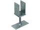 1061759 - supporto regolabile zincato CE 150x70x110mm | 4 pezzi