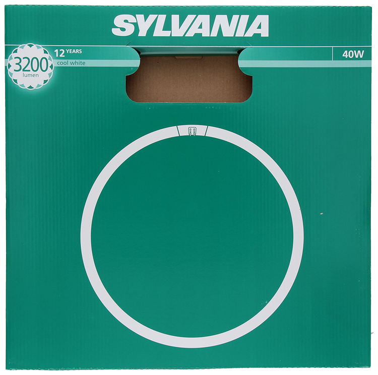 Sylvania 1044512 - Lámpara fluorescente circlin 40w blanco frío 842 | 3 piezas