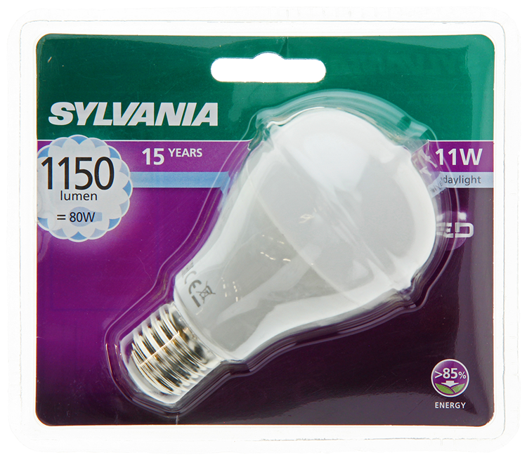 Sylvania 1059971 - syl led pera e27 11w= 80w 1080lm 6500k | 6 piezas
