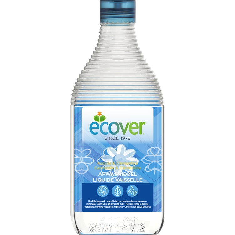 Ecover 1059008 - líquido lavavajillas manzanilla 0,45l | 8 piezas
