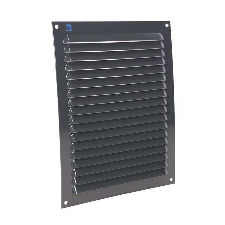 Renson 1062429 - Rejilla de lamas de superficie plana aluminio 436 (200x250) estructura 7016 | 10 piezas