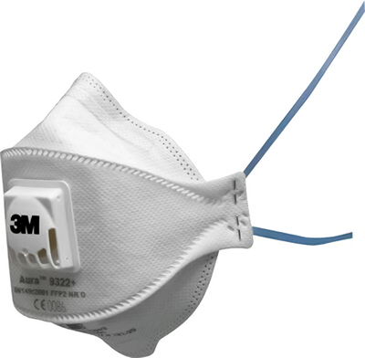 3m 1061807 - maschera pieghevole 9322 + ffp2 v 2pz | 1 pz
