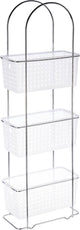 5five supporto per doccia supporto da bagno in piedi - metallo plastica - con 3 strati - 30 x 15 x 85 cm - supporti per shampoo gel doccia