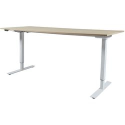 Escritorio de pie Schavenburg Lectro Basic 180x80 roble blanco
