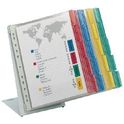Sistema de visualización de escritorio duradero 568800 amarillo, rojo, azul, verde 1 pieza