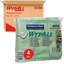 Cleaning cloth 8396 wypall 40x40cm polyester green 6 pieces