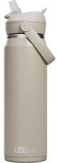 Camelbak thrive botella para beber con pajita - 750 ml - acero inoxidable - con pajita - botella de agua aislante - beige