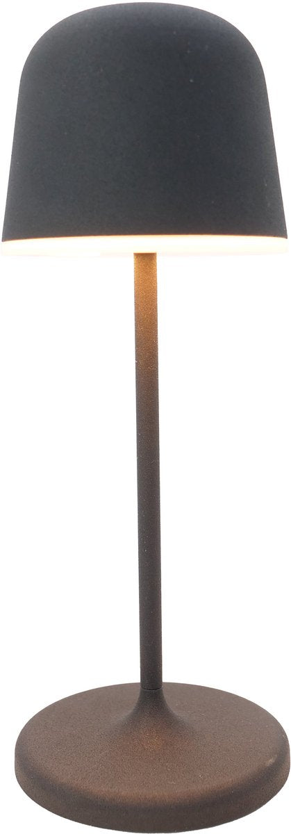 Lampada da tavolo Eglo maniera-s - lampada a punta - ricaricabile (fino a 28 ore di luce) - 20 cm - bianco e nero - wireless - dimmerabile - per interni ed esterni
