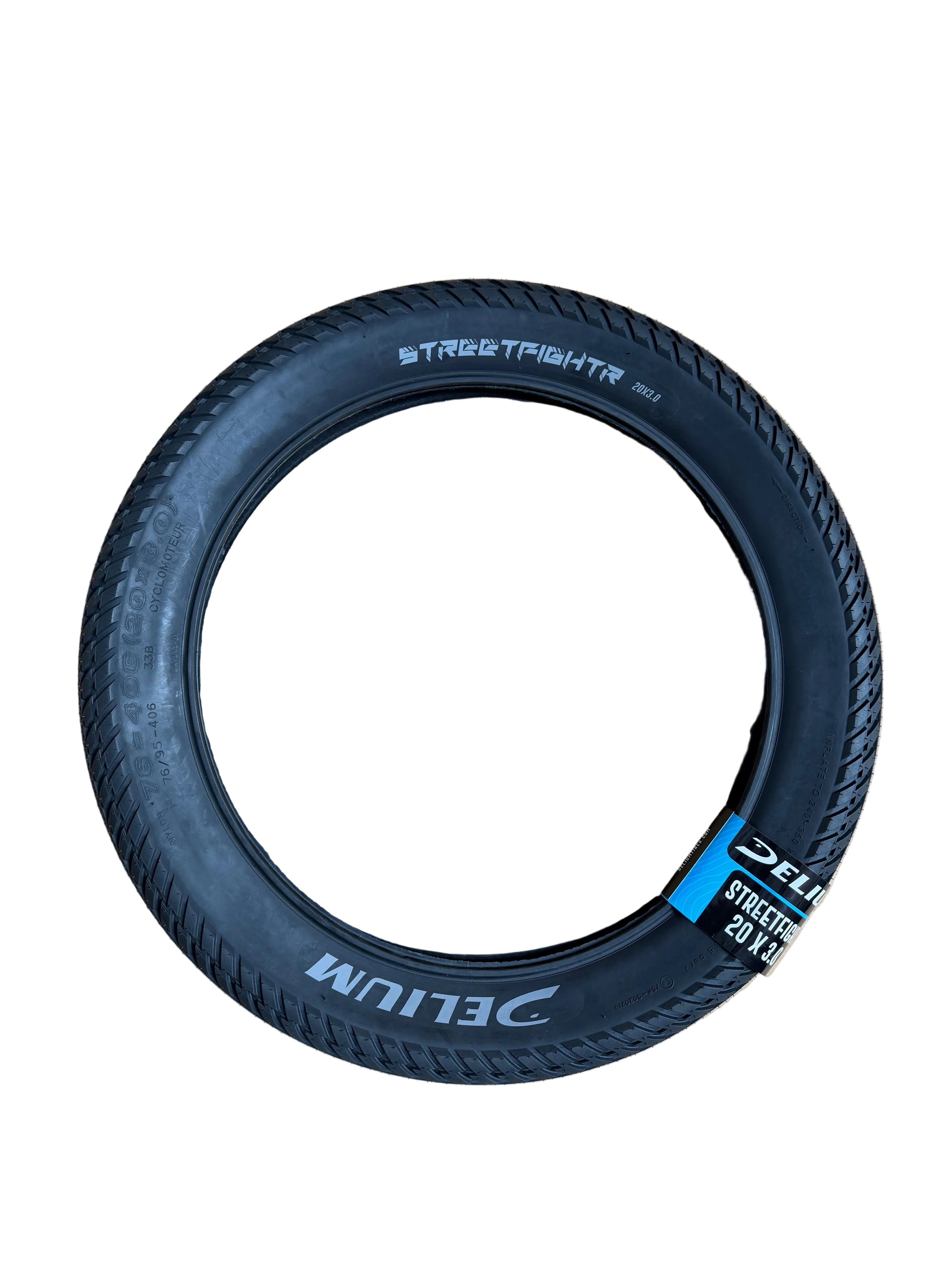 Piezas de ciclo Hulzebos b.v. Bicicleta flaca delium wire tire streetfighter 76-406 negro