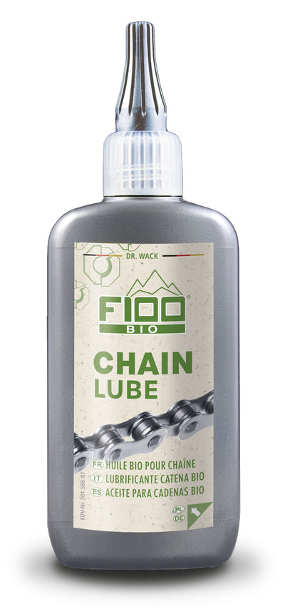 Drwack Bio Chain Lubricy Dr. Wack F100 Bio Chain Lube Drippelflesje a 100 ml