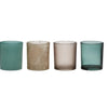Hakbijl glass theelichthouderset 4-delig ø8xh9cm