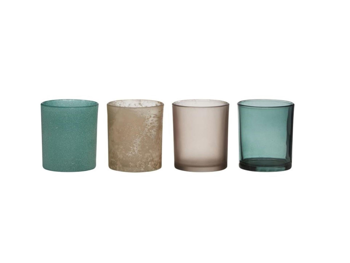 Hakbijl glass theelichthouderset 4-delig ø8xh9cm