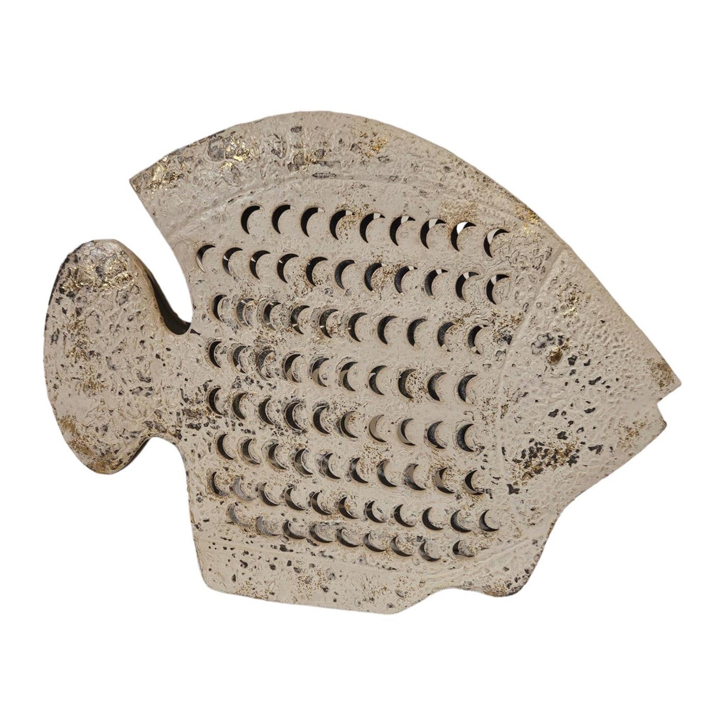 Decorazione atmosfera palazzo pesce metallo 40x7,5x30,5 cm