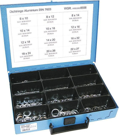 Dresselhaus afdichtring assortiment sort.washers din 7603 aluminum