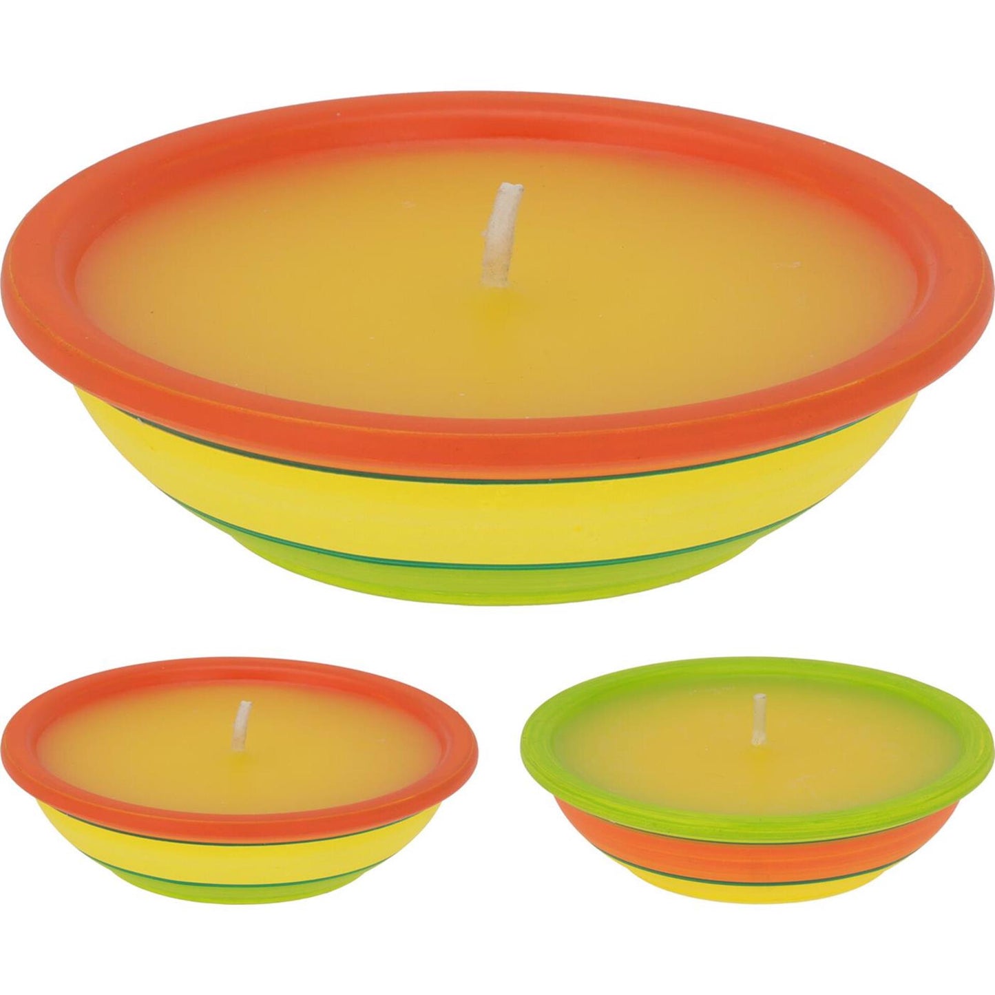 Candela da giardino Pro alla citronella in vaso 2 ass.