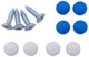 Dresselhaus Número de placa SB-M 4.8x16 Capas (azul+blanco)