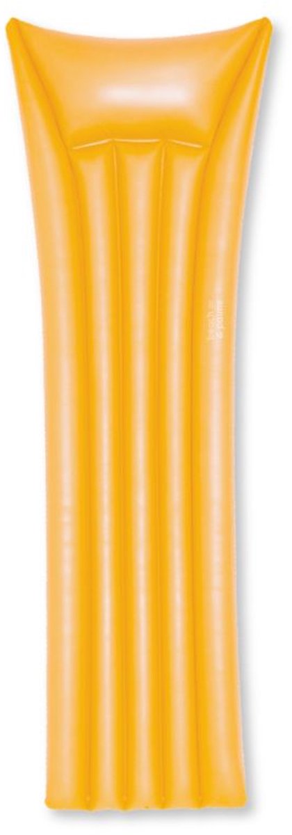 Palmeras de playa - colchón de aire - 177 x 67 x 19 cm - naranja - bronceador