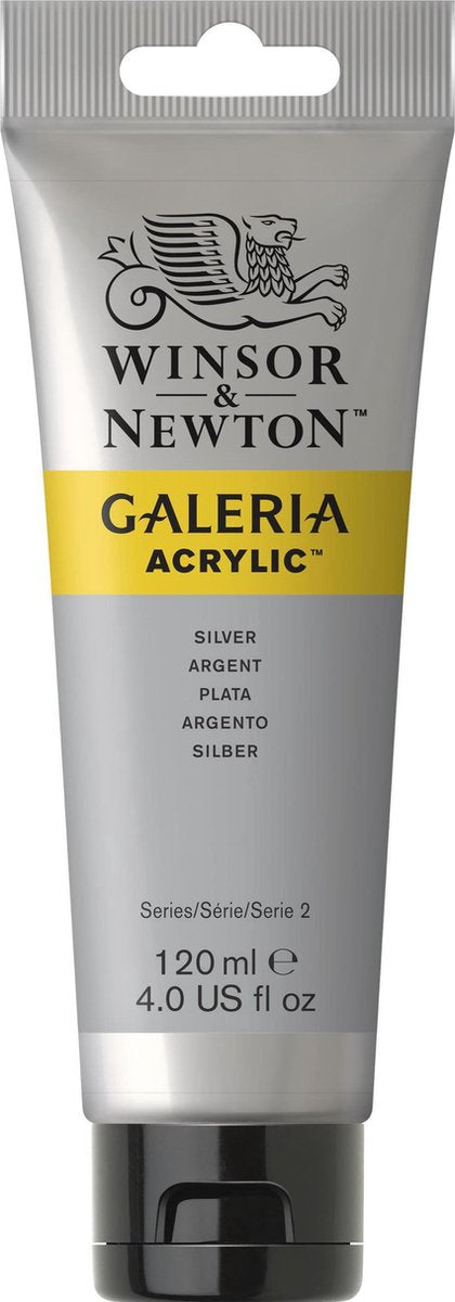 Winsor Newton Galeria acrilico 120ml argento